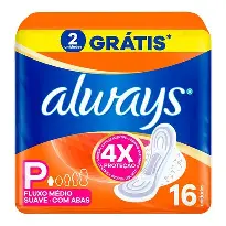 Absorvente com abas 16un